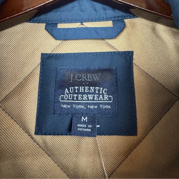 J. Crew Men's Classic Quilted Walker Full Zip Vest Navy Size L NWT - Picture 6 of 7